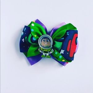 Hair bow, Hair clip, Buzz lightyear bow